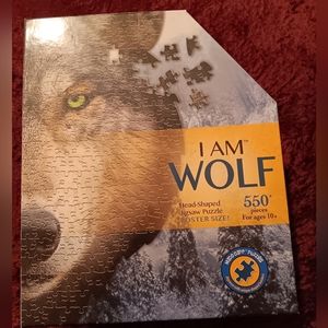 Wolf 550 piece puzzle. Sealed never opened.